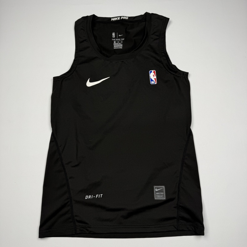NBA Basketball Shirt Mens Medium Black Nike Pro Dri-FIT Sleeveless Performance